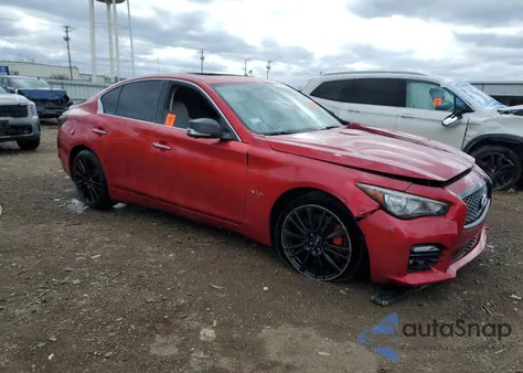 2017 Infiniti Q50 Red Sport 400 from USA, damaged, VIN JN1FV7AR6HM870683